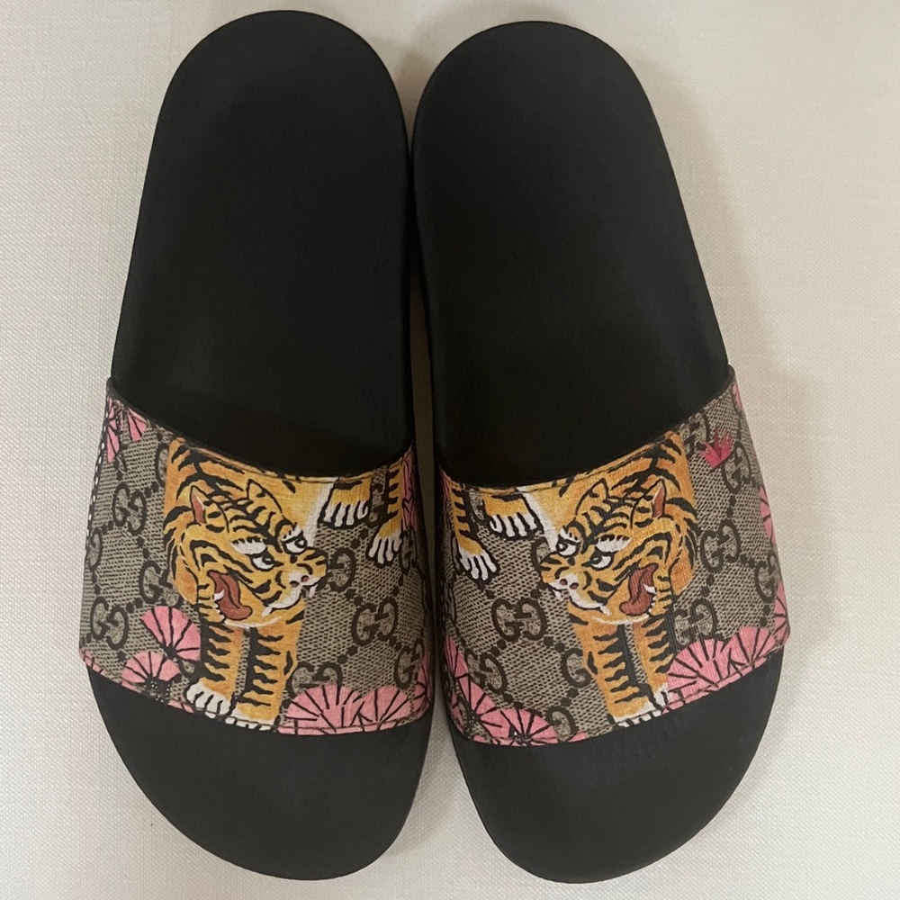 🐯Gucci Tiger Sandals Women Sz 37 🐯 - Picture 2 of 15
